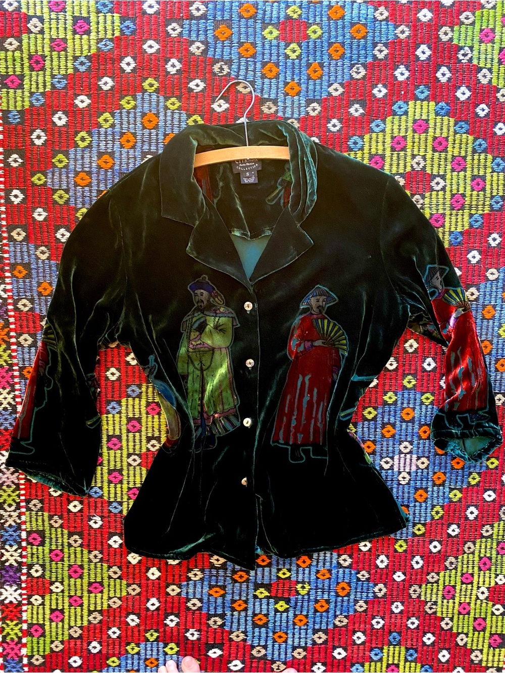 Velvet Green Vintage Top - Picture 10 of 10